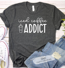 Load image into Gallery viewer, Iced Coffee Addict - White Writing