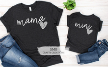 Load image into Gallery viewer, Mini w/ Leopard Heart - White Writing - Youth/Toddler