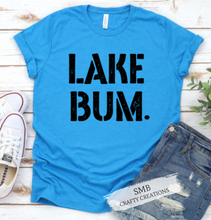 Load image into Gallery viewer, Lake Bum - Black Writing