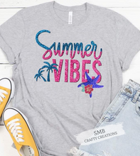 Load image into Gallery viewer, Summer Vibes (Glitter Effect)