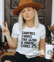 Load image into Gallery viewer, Campfires Smores Star Gazing & Horror Stories
