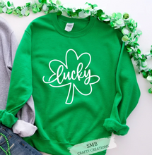 Load image into Gallery viewer, Lucky Clover - White Writing