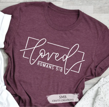 Load image into Gallery viewer, Loved -Romans/White Writing