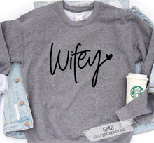 Load image into Gallery viewer, Wifey - Black Writing