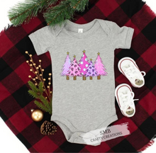 Load image into Gallery viewer, Pink Christmas Trees - Infant