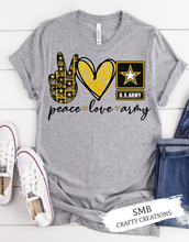 Load image into Gallery viewer, Peace Love Army