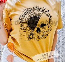 Load image into Gallery viewer, Skull Sunflower