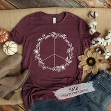 Load image into Gallery viewer, Floral Peace Sign