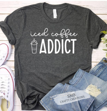 Load image into Gallery viewer, Iced Coffee Addict - White Writing
