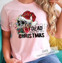 Load image into Gallery viewer, Dead Inside But It’s Christmas Skull
