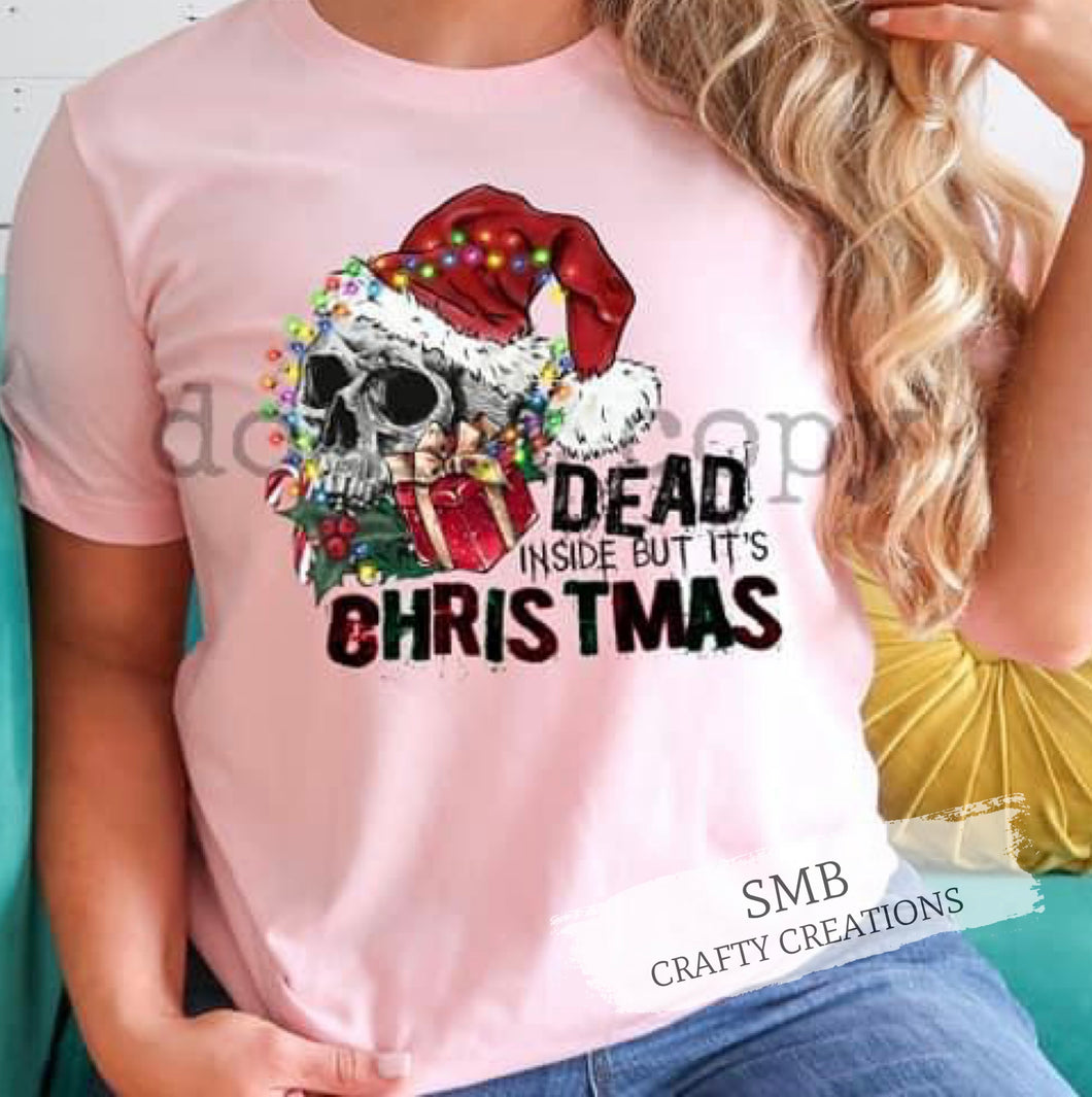 Dead Inside But It’s Christmas Skull