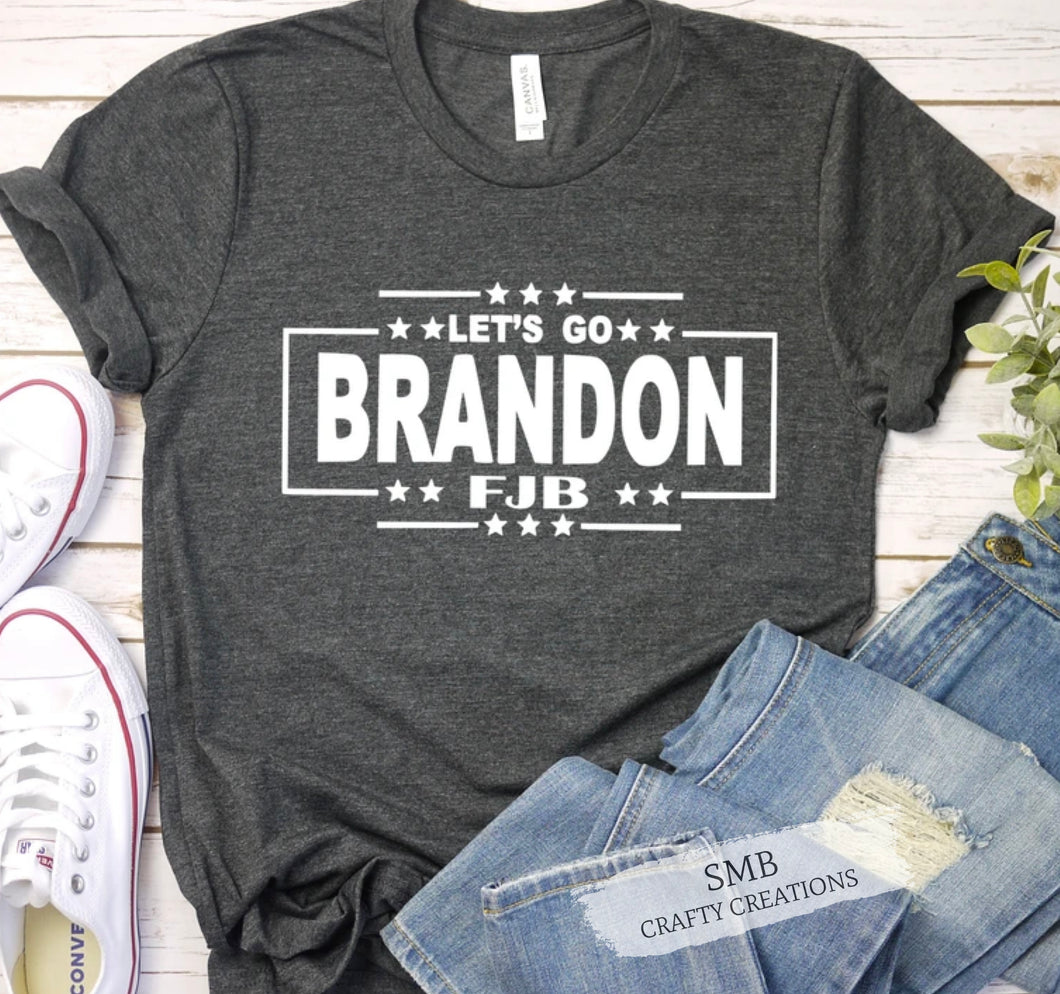 Let’s Go Brandon - White Writing